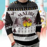 Hooktab Malibu Coconut Rum Ugly Christmas Sweater