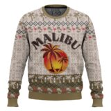 Hooktab Malibu Rum Coconut Flavored Ugly Christmas Sweater
