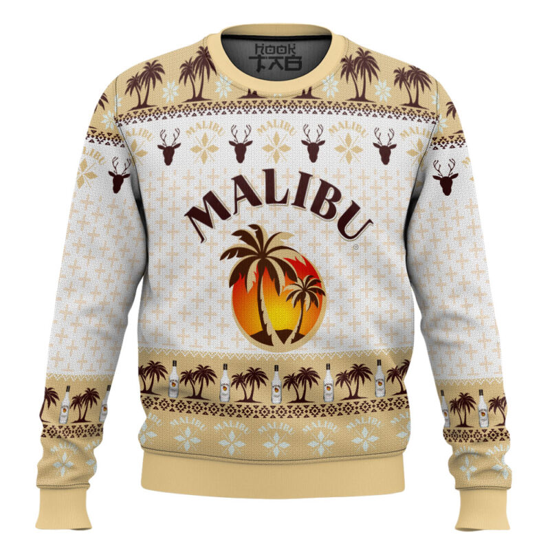Hooktab Malibu Rum Ugly Christmas Sweater