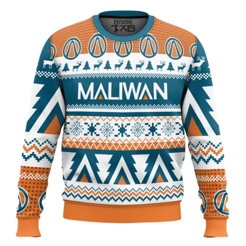 Hooktab Maliwan Borderlands Ugly Christmas Sweater