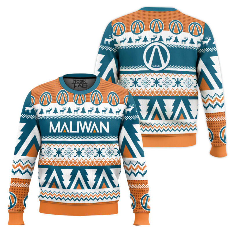 Hooktab Maliwan Borderlands Ugly Christmas Sweater Hooktab Maliwan Borderlands Ugly Christmas Sweater