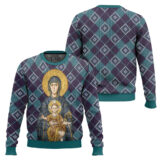 Hooktab Maria And Jesus In Eastern Orthodox Ugly Christmas Sweater