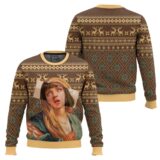 Hooktab Maria Mia Wallace Pulp Fiction Ugly Christmas Sweater