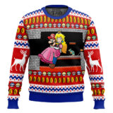 Hooktab Mario Bros Bowser's Castle Ugly Christmas Sweater