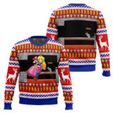 Hooktab Mario Bros Bowser's Castle Ugly Christmas Sweater