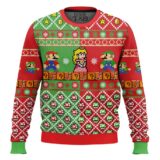 Hooktab Mario Bros Rescue Princess Peach Ugly Christmas Sweater