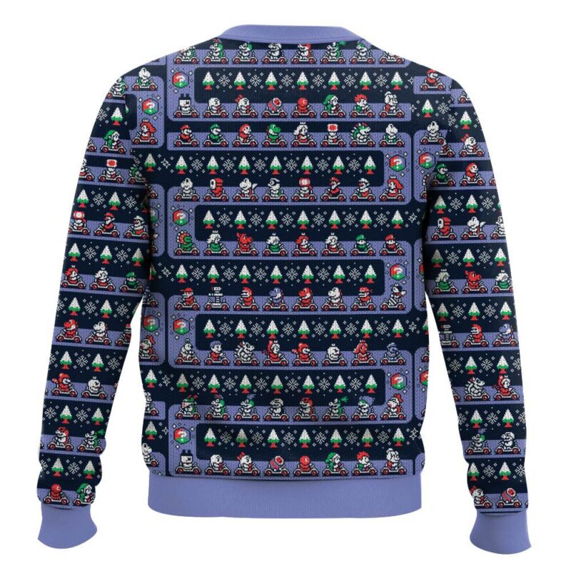 Hooktab Mario Kart Grand Prix Ugly Christmas Sweater Hooktab Mario Kart Grand Prix Ugly Christmas Sweater