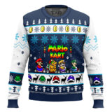Hooktab Mario Kart Racing Ugly Christmas Sweater