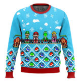 Hooktab Mario Kart Super Mario Bros Ugly Christmas Sweater