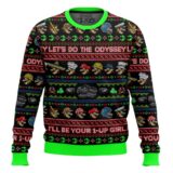 Hooktab Mario Let's Do The Odyssey, Ugly Christmas Sweater