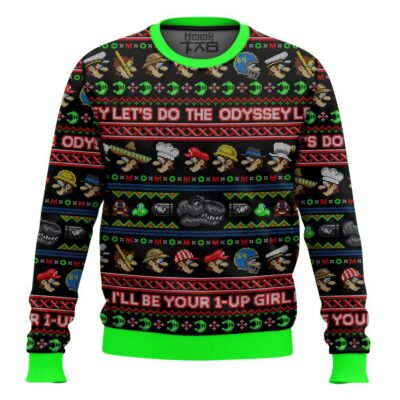 Hooktab Mario Let's Do The Odyssey, Ugly Christmas Sweater
