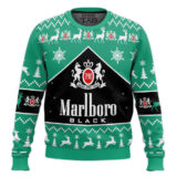Hooktab Marlboro Black Menthol Ugly Christmas Sweater