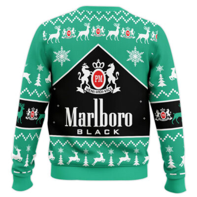 Hooktab Marlboro Black Menthol Ugly Christmas Sweater