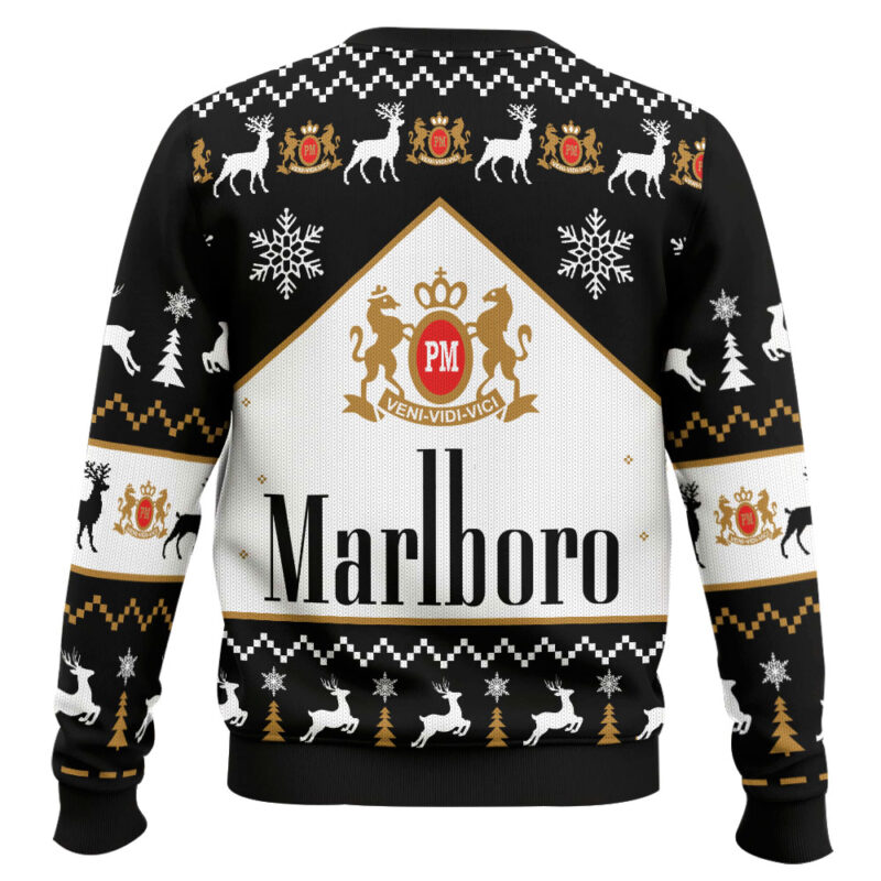 Hooktab Marlboro Black Ugly Christmas Sweater Hooktab Marlboro Black Ugly Christmas Sweater