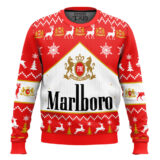 Hooktab Marlboro Cigarette Ugly Christmas Sweater