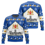 Hooktab Marlboro Cool Menthol Ugly Christmas Sweater