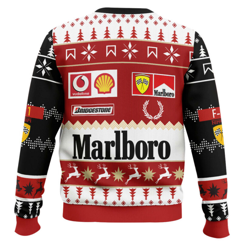 Hooktab Marlboro Formula 1 Ugly Christmas Sweater Hooktab Marlboro Formula 1 Ugly Christmas Sweater