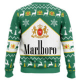 Hooktab Marlboro Green Menthol Ugly Christmas Sweater