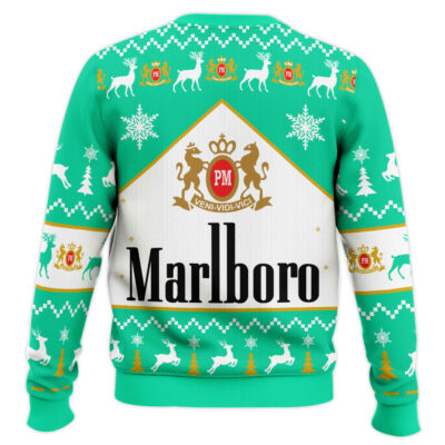 Hooktab Marlboro Menthol Ugly Christmas Sweater