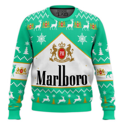 Hooktab Marlboro Menthol Ugly Christmas Sweater