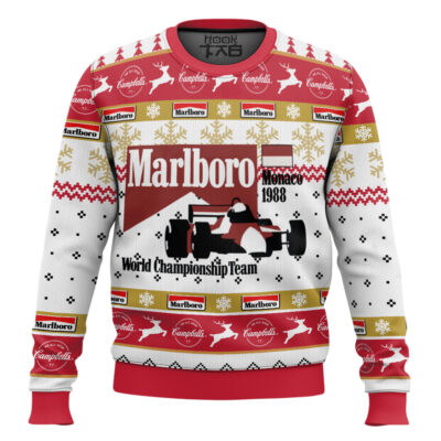 Hooktab Marlboro Monaco 1988 Ugly Christmas Sweater