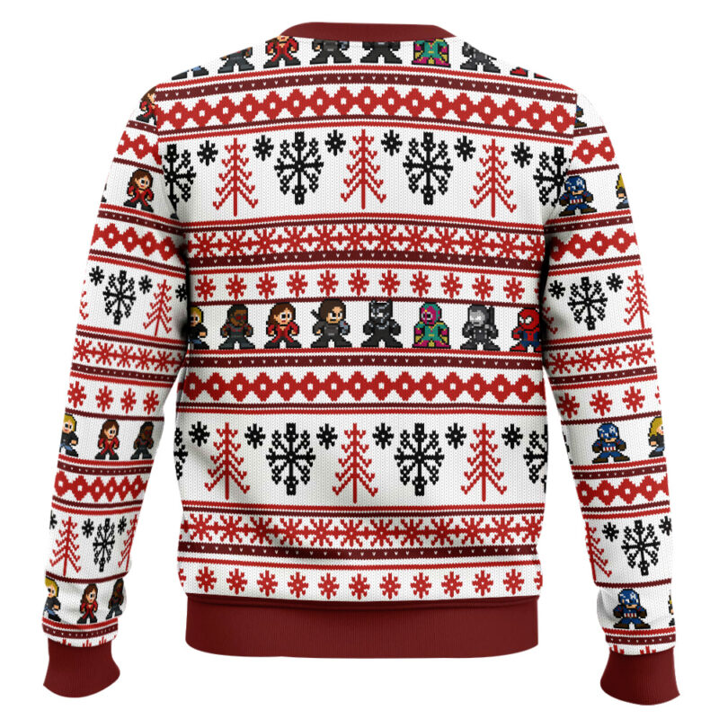Hooktab Marvel Avengers Retro Ugly Christmas Sweater Hooktab Marvel Avengers Retro Ugly Christmas Sweater