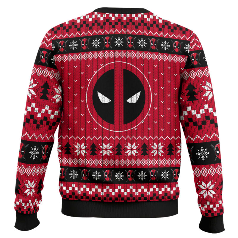 Hooktab Marvel Deadpool Ugly Christmas Sweater Hooktab Marvel Deadpool Ugly Christmas Sweater