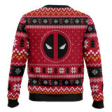 Hooktab Marvel Jesus Deadpool Ugly Christmas Sweater