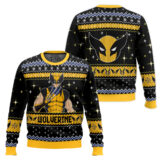 Hooktab Marvel Wolverine Ugly Christmas Sweater