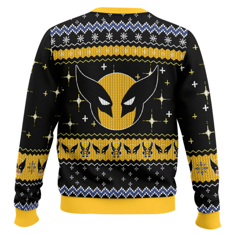 Hooktab Marvel Wolverine Ugly Christmas Sweater Hooktab Marvel Wolverine Ugly Christmas Sweater