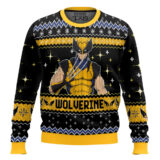 Hooktab Marvel Wolverine Ugly Christmas Sweater