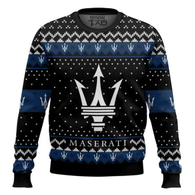 Hooktab Maserati Ugly Christmas Sweater