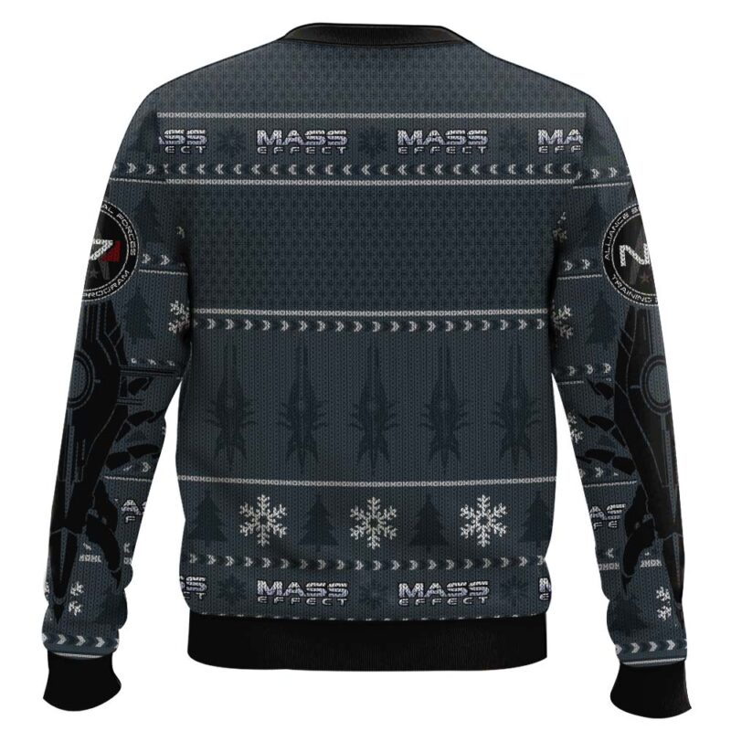 Hooktab Mass Effect N7 Ugly Christmas Sweater Hooktab Mass Effect N7 Ugly Christmas Sweater