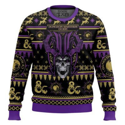 Hooktab Master's Guide Dungeons & Dragons Ugly Christmas Sweater