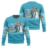 Hooktab Matt Foley Livin' In A Van Down By The River Saturday Night Live Ugly Christmas Sweater