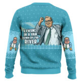 Hooktab Matt Foley Livin' In A Van Down By The River Saturday Night Live Ugly Christmas Sweater