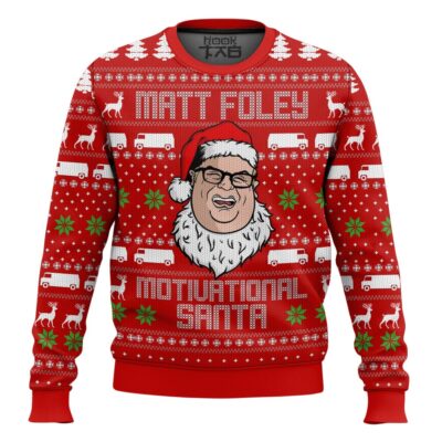 Hooktab Matt Foley Saturday Night Live Chris Farley Ugly Christmas Sweater