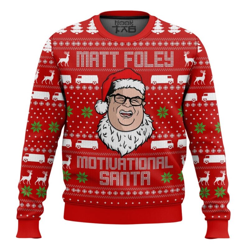 Hooktab Matt Foley Saturday Night Live Chris Farley Ugly Christmas Sweater