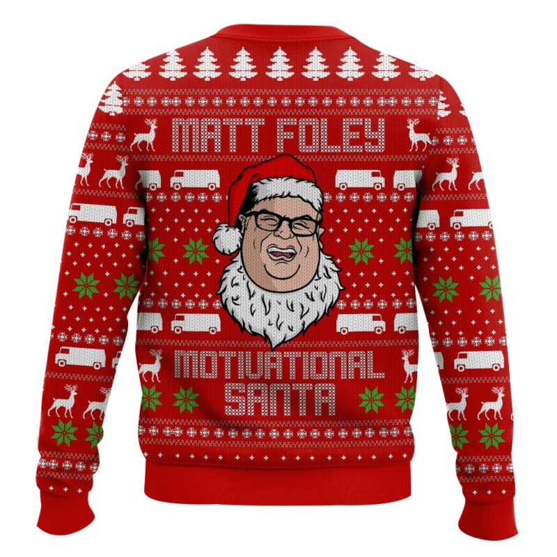 Hooktab Matt Foley Saturday Night Live Chris Farley Ugly Christmas Sweater Hooktab Matt Foley Saturday Night Live Chris Farley Ugly Christmas Sweater