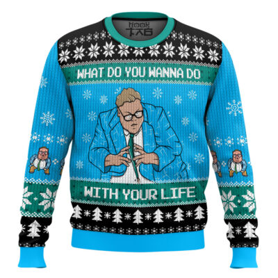 Hooktab Matt Foley What Do You Wanna Do With Your Life Saturday Night Live Ugly Christmas Sweater