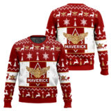 Hooktab Maverick Tobacco Ugly Christmas Sweater
