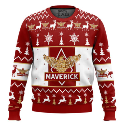 Hooktab Maverick Tobacco Ugly Christmas Sweater
