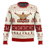 Hooktab Maverick Tobacco Ugly Christmas Sweater