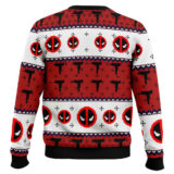 Hooktab Maximum Effort Deadpool Ugly Christmas Sweater