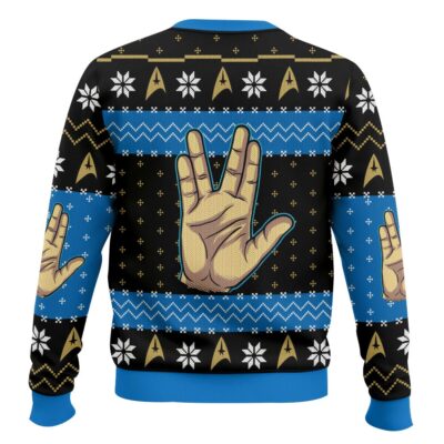 Hooktab May The Force Be With You Star Trek Ugly Christmas Sweater