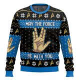 Hooktab May The Force Be With You Star Trek Ugly Christmas Sweater