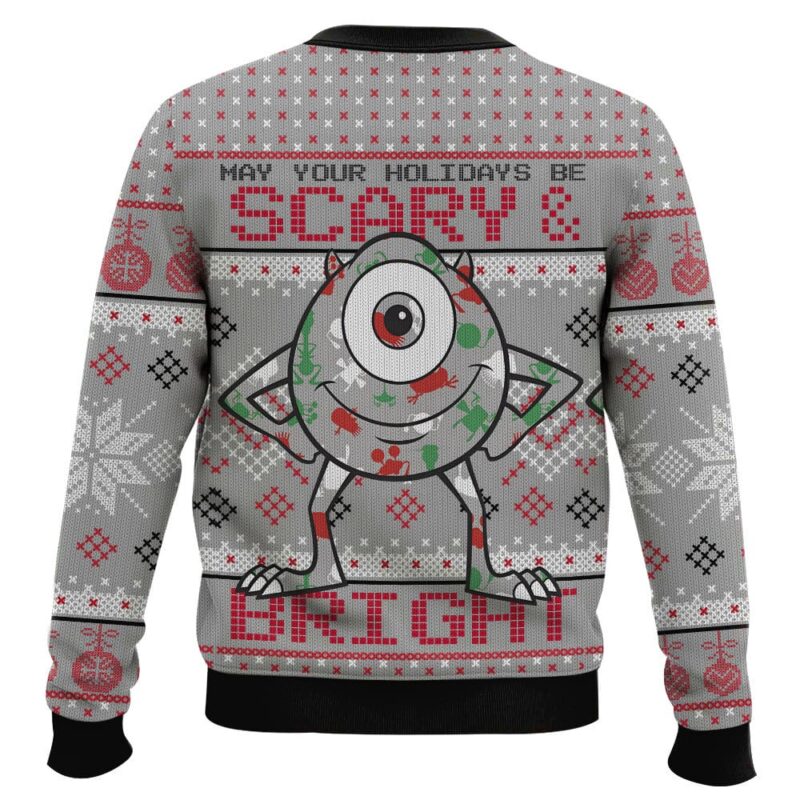 Hooktab May Your Holidays Be Scary And Bright Monsters Inc Ugly Christmas Sweater Hooktab May Your Holidays Be Scary And Bright Monsters Inc Ugly Christmas Sweater