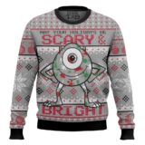 Hooktab May Your Holidays Be Scary And Bright Monsters Inc Ugly Christmas Sweater
