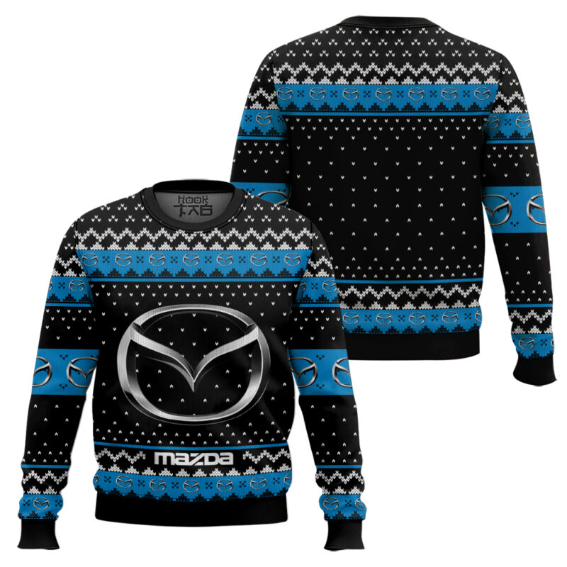 Hooktab Mazda Ugly Christmas Sweater Hooktab Mazda Ugly Christmas Sweater