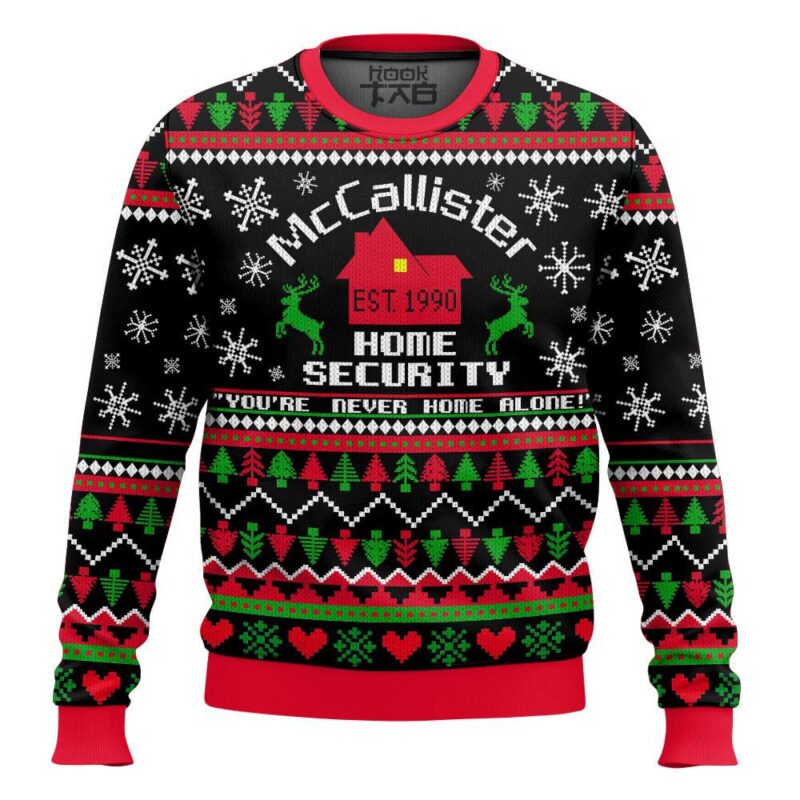 Hooktab Mccallister Home Security Home Alone Ugly Christmas Sweater
